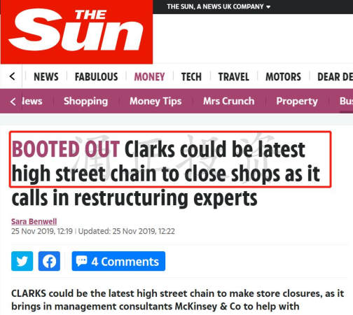 英国百年鞋店Clarks也陷入危机！大量关店，高街品牌迎来倒闭潮？