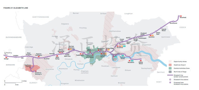 伦敦伊丽莎白线再拖一年！延期至2021年开通，周边能投的区域还剩哪些？