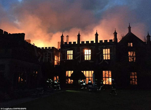 被神秘大火烧掉的1500万英镑的豪华古宅，现在留下的废墟要卖250万镑？