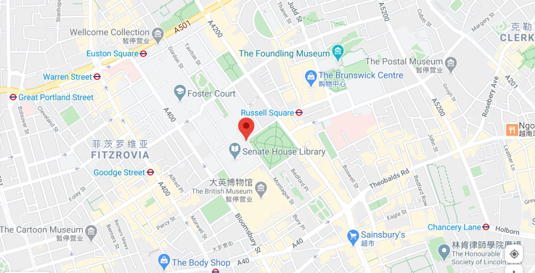 伦敦布鲁姆斯伯里文化地图